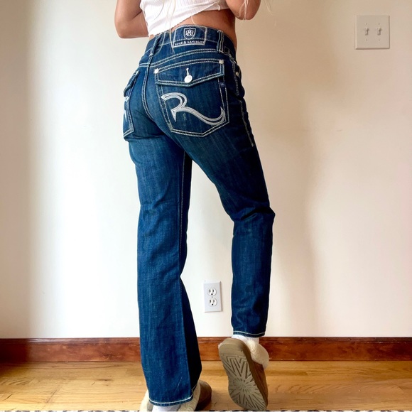 Vintage Y2K Rock & Republic Jeans Premium F*ckboy Jeans Pocket Details - Picture 2 of 5